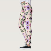 Leggings mit Blumenmuster mit rosa  (Links)