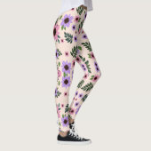 Leggings mit Blumenmuster mit rosa  (Rechts)