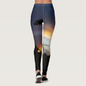 Leggings mit Brandwellen. (Rückseite)