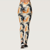 Leggings mit braunem Schwarzwurzel (Rückseite)