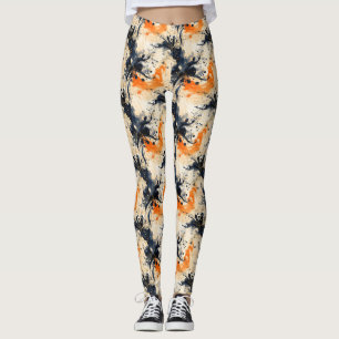 Leggings mit braunem Schwarzwurzel