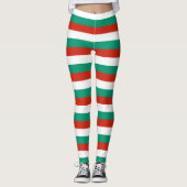 Leggings mit bulgarischer Flagge (Vorderseite)