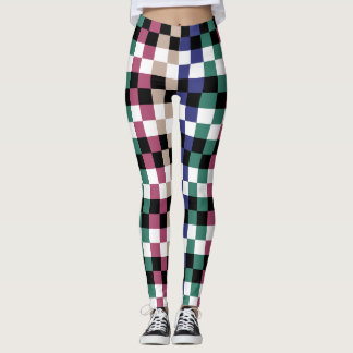 Leggings mit buntem Geflecht