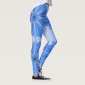 Leggings mit cooler blauer Kunst (Rechts)