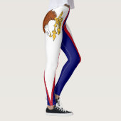 Leggings mit der Flagge Amerikanisch-Samoas, USA (Rechts)