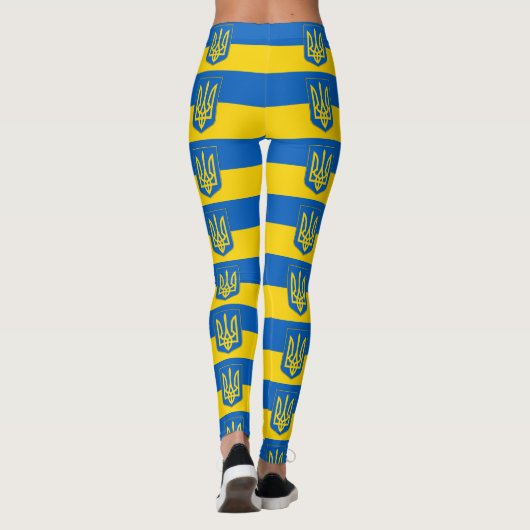 Leggings mit der Flagge der Ukraine (Rückseite)
