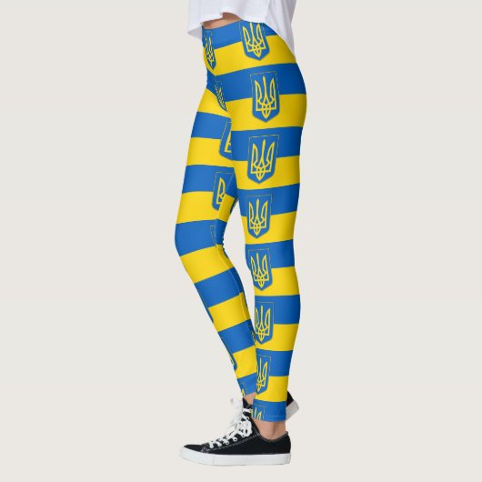 Leggings mit der Flagge der Ukraine (Links)