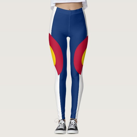Leggings mit der Flagge des Colorado-Staat, USA (Vorderseite)