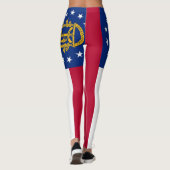 Leggings mit der Flagge des georgischen Staat, USA (Rückseite)