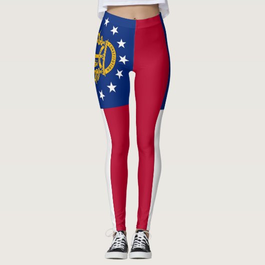Leggings mit der Flagge des georgischen Staat, USA (Vorderseite)