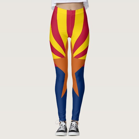 Leggings mit der Flagge des Staat Arizona, USA (Vorderseite)