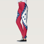Leggings mit der Flagge des Staat Arkansas, USA (Links)
