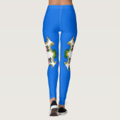 Leggings mit der Flagge des Staat Connecticut, USA (Rückseite)