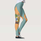 Leggings mit der Flagge des Staat Delaware, USA (Rechts)