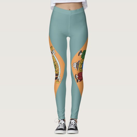 Leggings mit der Flagge des Staat Delaware, USA (Vorderseite)
