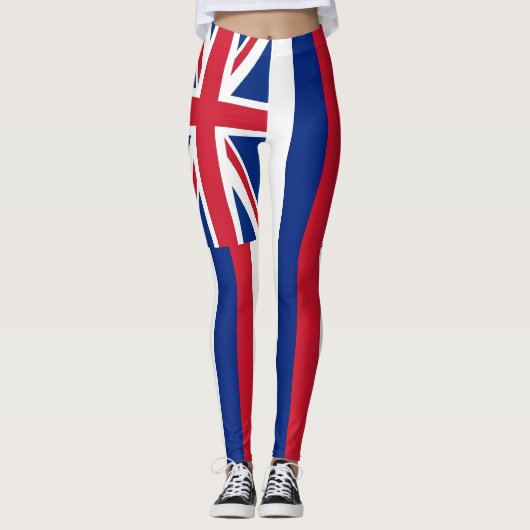 Leggings mit der Flagge des Staat Hawaii, USA (Vorderseite)
