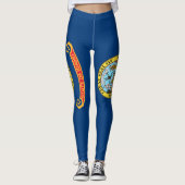 Leggings mit der Flagge des Staat Idaho, USA (Vorderseite)