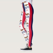 Leggings mit der Flagge des Staat Iowa, USA (Links)