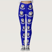 Leggings mit der Flagge des Staat Louisiana, USA (Vorderseite)