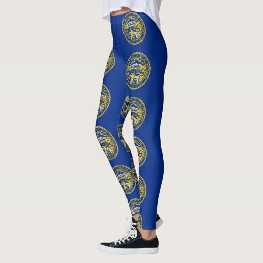 Leggings mit der Flagge des Staat Nebraska, USA (Links)