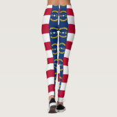Leggings mit der Flagge des Staat North Carolina, (Rückseite)