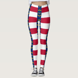 Leggings mit der Flagge des Staat North Carolina, 