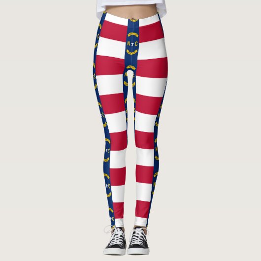 Leggings mit der Flagge des Staat North Carolina,  (Vorderseite)