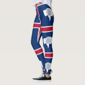 Leggings mit der Flagge des Wyoming-Staat, USA (Links)