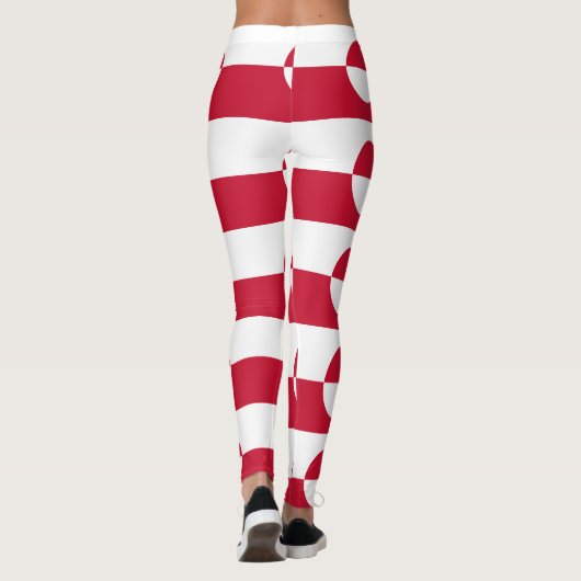 Leggings mit der Flagge Grönlands (Rückseite)