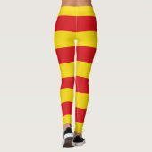 Leggings mit der Flagge Kataloniens (Rückseite)