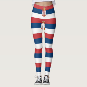 Leggings mit der Flagge Serbiens