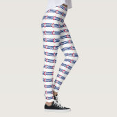 Leggings mit der Flagge von Cincinnati City, USA (Rechts)