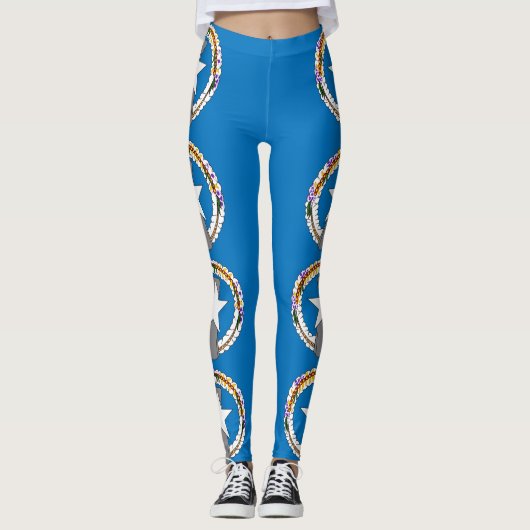 Leggings mit der Flagge von Nord-Mariana, USA (Vorderseite)