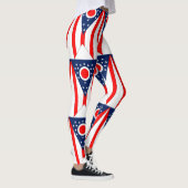 Leggings mit der Flagge von Ohio Staat, USA (Rechts)