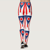 Leggings mit der Flagge von Ohio Staat, USA (Rückseite)