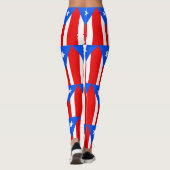 Leggings mit der Flagge von Puerto Rico, USA (Rückseite)