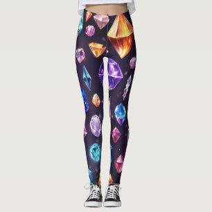 Leggings mit Diamantendesigns