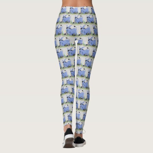 Leggings mit Donkey und Daisy Happy Design (Rückseite)