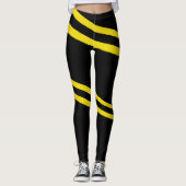 Leggings mit doppelgelben Linien (Vorderseite)