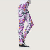 Leggings mit einem auffälligen Blumenmuster (Rechts)