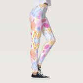 Leggings mit einem farbenfrohen abstrakten Muster (Rechts)
