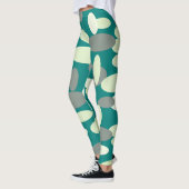 Leggings mit einem grünen Happy Oval Spots (Links)