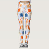 Leggings mit einem lebendigen abstrakten Design (Vorderseite)