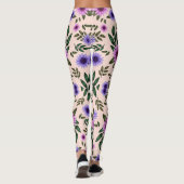 Leggings mit einem lebendigen Blumenmuster (Rückseite)