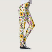 Leggings mit einem lebendigen Blumenmuster (Rechts)