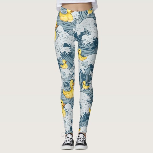 Leggings mit Enten (Vorderseite)