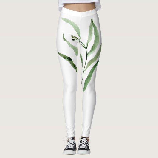 Leggings mit Eukalyptus (Vorderseite)