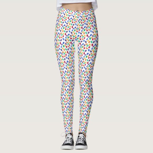 Leggings mit farbenfrohen Jelly Bean Look (Vorderseite)