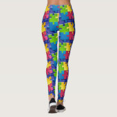 Leggings mit farbenfrohen Rätsel (Rückseite)