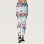 Leggings mit farbenfrohen Wasserfarben (Rückseite)